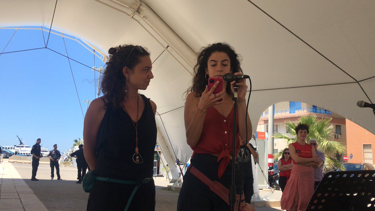 IuventaCrew's tweet photo. “From being accused today, we turn into the accusers! We will continue to facilitate freedom of movement and if these means being criminal, we will proudly be criminals!” - Deanna from @alarm_phone https://t.co/ugmmOdUnpT