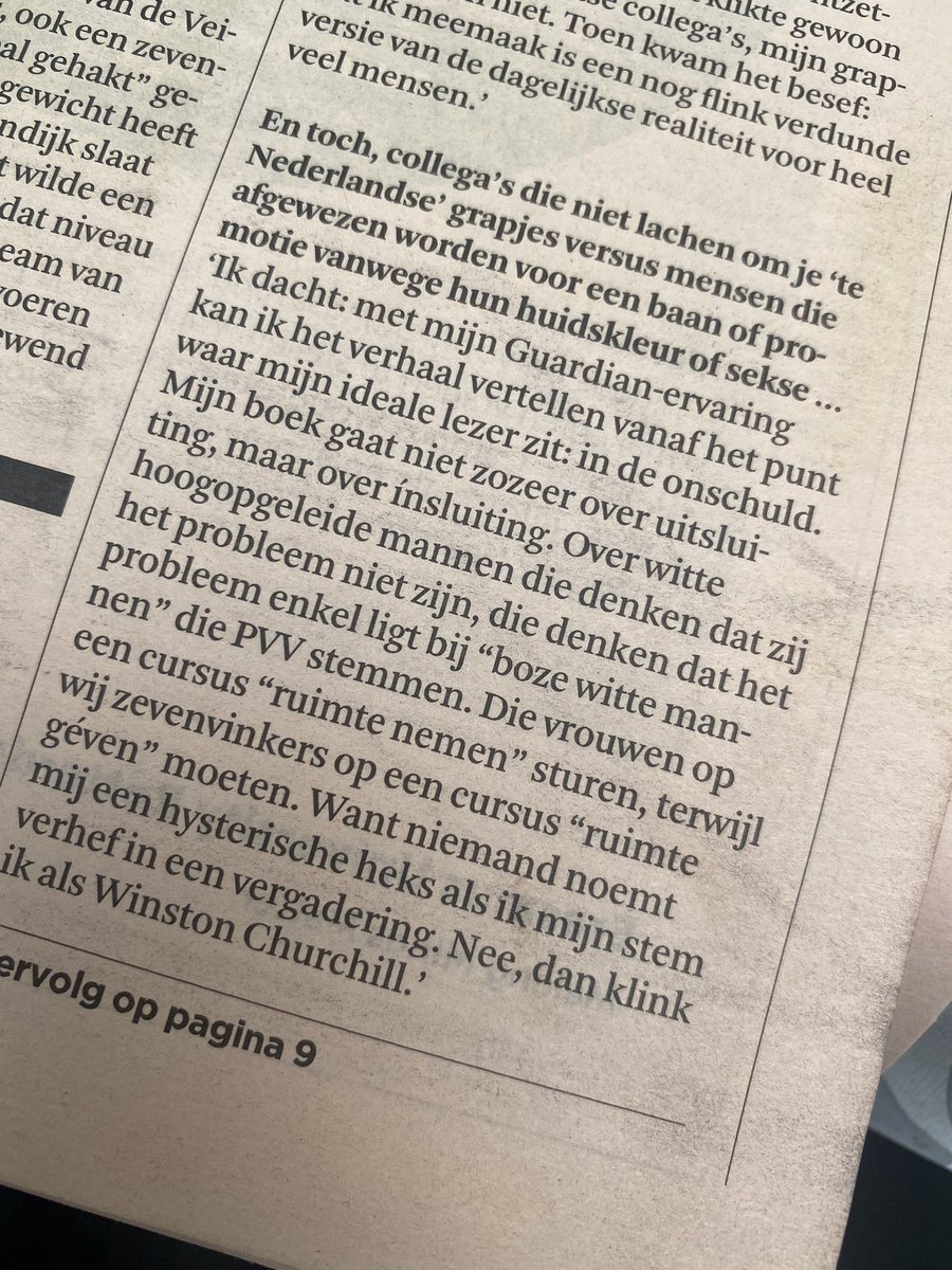Insluiting = Witte mannen op cursus ‘ruimte geven’ sturen. Hij is goed die Luyendijk.