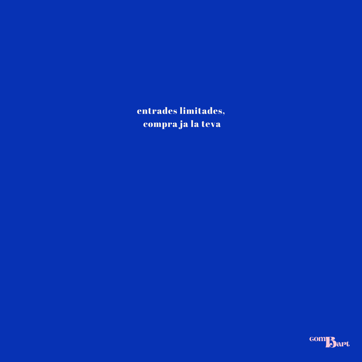 combartfestival's tweet photo. 🎫Només queda 1 setmana i poques anticipades!!!

No voldriem que te'n quedessis sense🥶
Link a la bio

Ens veiem el 28 amb moltes ganes💐

#comBart #festival #artsenviu #talentemergent https://t.co/eTo4nzNwZV