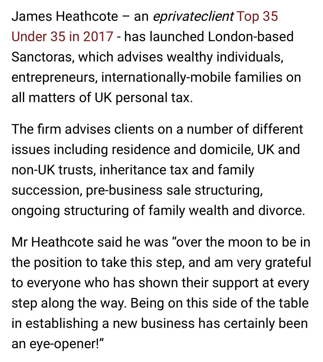 sanctoras's tweet photo. Thank you to our friends @eprivateclient for sharing the news of our launch!

#newbusiness #entrepreneurs #privateclients #familyoffice

https://t.co/6qncRHpwhL https://t.co/P1gNwgCy6b