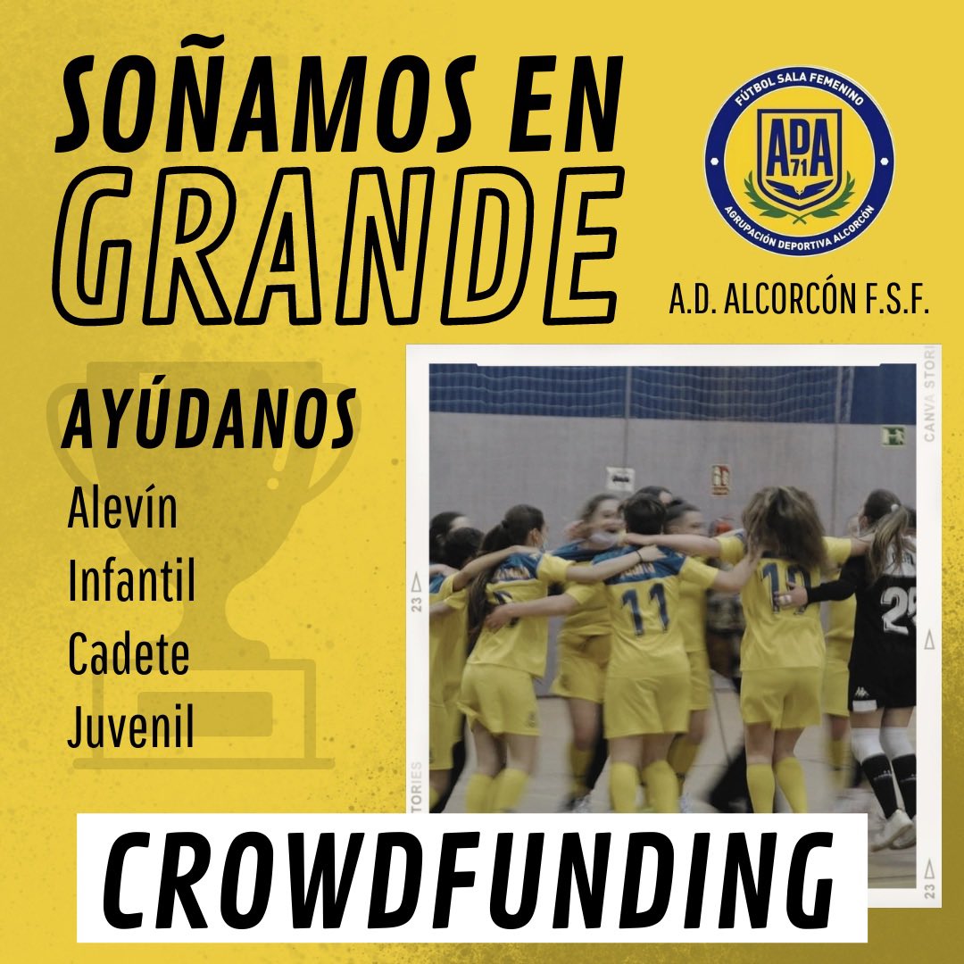 ADAlcorconFSF's tweet photo. 📣🚨 BASE 📣🚨

¡Ya hemos superado los primeros 1000€! 

Todo cuenta, todo suma. 

GRACIAS A TODOS, SEGUIMOS 💛🚀

🔗 https://t.co/bwA45dTB3p

#CorazónAmarillo https://t.co/qtvOSH9duZ
