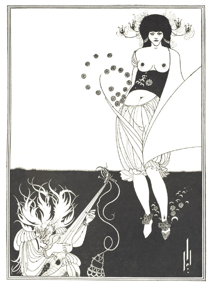 📸  The Stomach Dance, Aubrey Beardsley illustrating Oscar Wilde's Salome, 1894