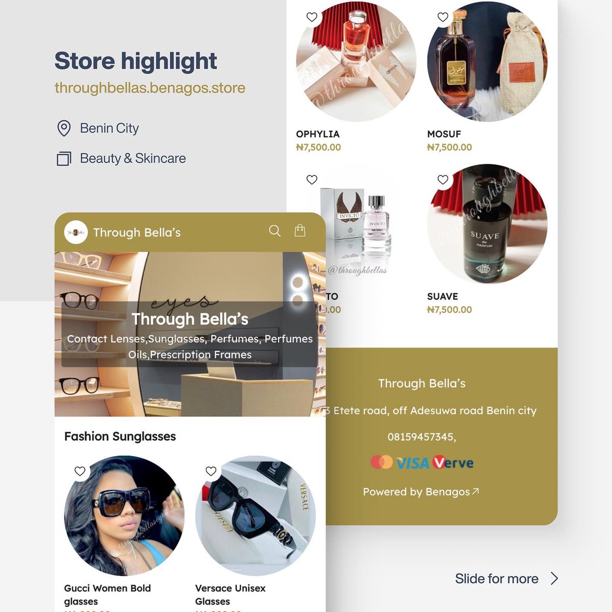 BenagosHQ's tweet photo. It’s the browns for us 😍

Check out this beautiful store by https://t.co/iaFhUYxpzd

As a top eye wear store, Through Bella's is dedicated to providing only the best products for her customers within Benin and nationwide.

Create your ecommerce website with Benagos today 🚀 https://t.co/up6s2J2pdX