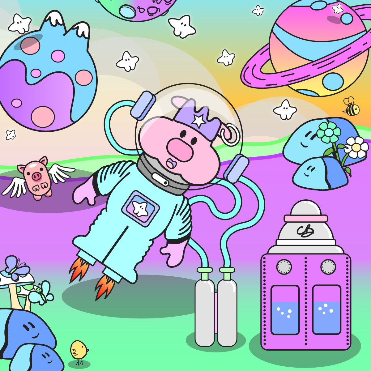 Doodle Pigs 💕 tweet media