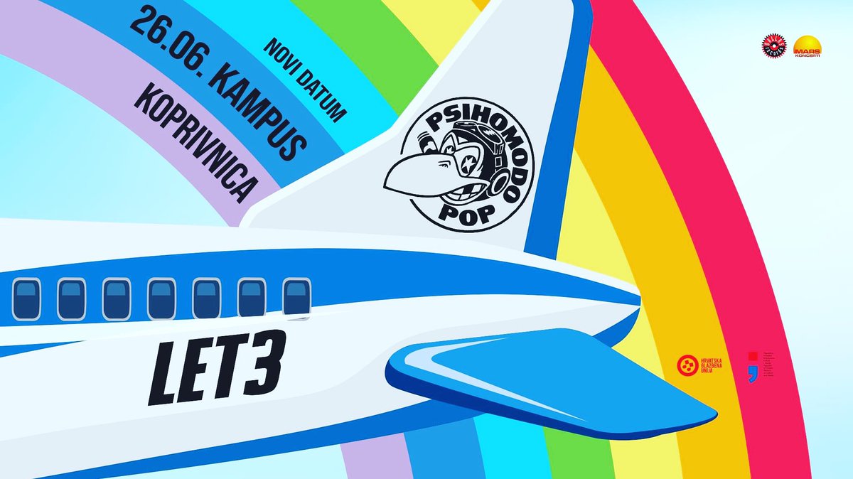 Psihomodo Pop &amp; Let3 ponovo zajedno na turneji! 23.6. Makarska, Ljetno kino / 26.6. Koprivnica, Kampus!💥 Ulaznice: <a href="/eventimhrvatska/">Eventim Hrvatska</a>