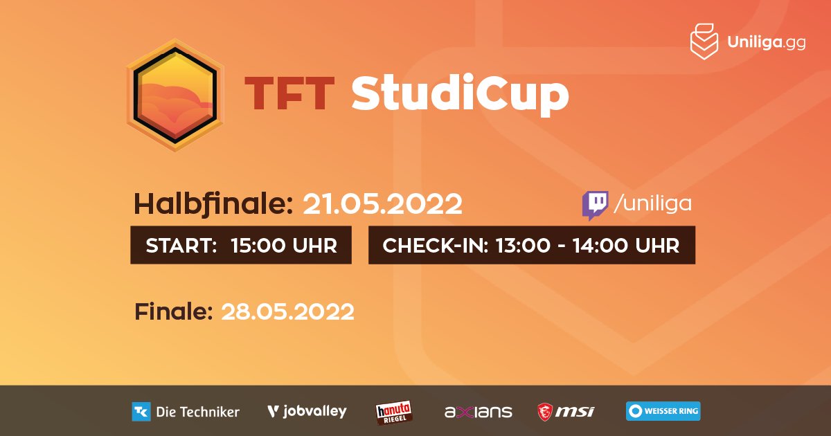 #tft🐧

Auch dieses Wochenende sind unsere Big Legends wieder mit ihren Little Legends unterwegs, um sich den Weg ins Finale zu bahnen! Seid gleich live dabei 👏

⏰ 15 Uhr
📺 twitch.tv/uniliga
🎙️ <a href="/SparklingIceT/">SparklingIceTea</a>, <a href="/cmortis_lol/">Corona Mortis</a> &amp; <a href="/JohnBishop_OW/">John Bishop</a>