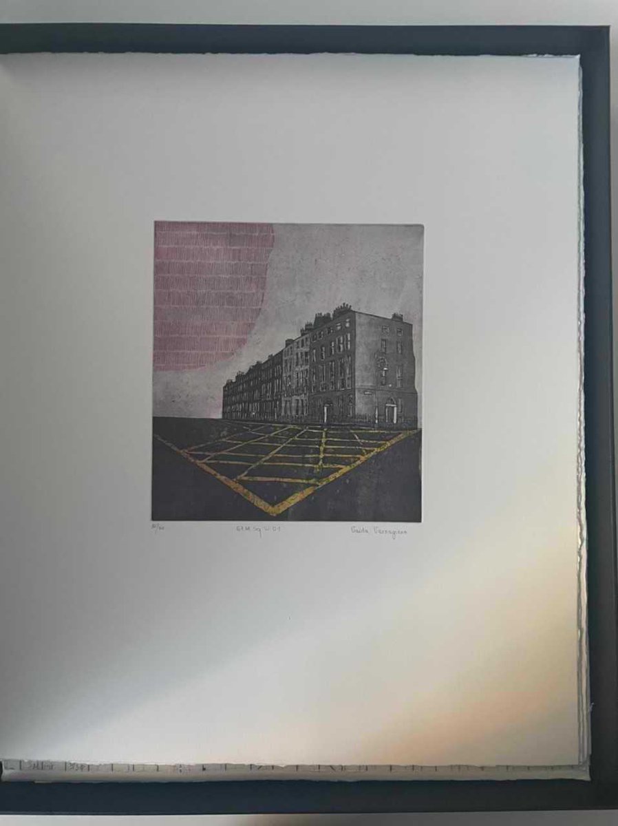 NLIreland's tweet photo. We recently acquired these beautiful limited edition #prints from 2016 in various formats illustrating #MountjoySquare in #Dublin. As part of the exhibition 'Urbis felicitas: A celebration of Mountjoy Square' by @GraphicStudioG. https://t.co/lpmAeJxzuE