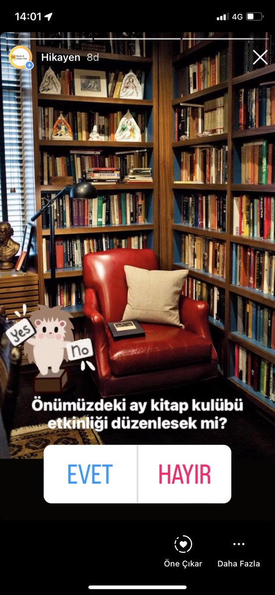 Oylamak için instagram hesabımıza bekleriz..
Link:
instagram.com/stories/booksa…

#haftasonu #kitap #kitapokuyorum #kitapseverlertakiplesiyor #kitaptavsiyesi #kitapkulübü