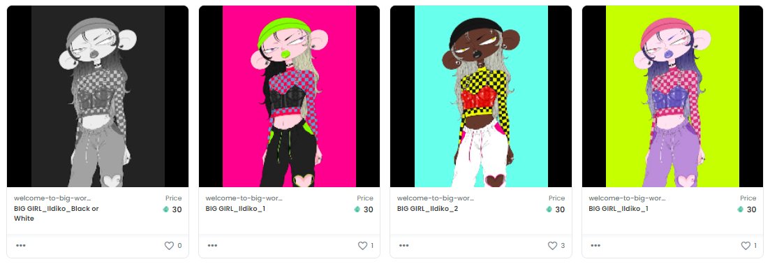 댄서준비생 ILDIKO 리스팅 완료!

💎30klay 

이번 빅걸은 쌍둥이 스페셜로 흑백버전이 함께 리스팅 되었습니다.

opensea.io/collection/wel…

#knft #OpenSeaNFT #openseaartists  #knftartist