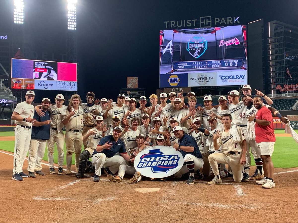 🚨🚨CHAMPIONS🚨🚨 Congratulations to <a href="/WHSWoodBaseball/">WHS Baseball</a> on winning the <a href="/OfficialGHSA/">GHSA</a> 7A STATE CHAMPIONSHIP! Incredible atmosphere! The entire Wolverine Nation showed up in a sea of red! Thank you to our students, parents &amp; entire community for a special night! WE ARE WOODSTOCK!