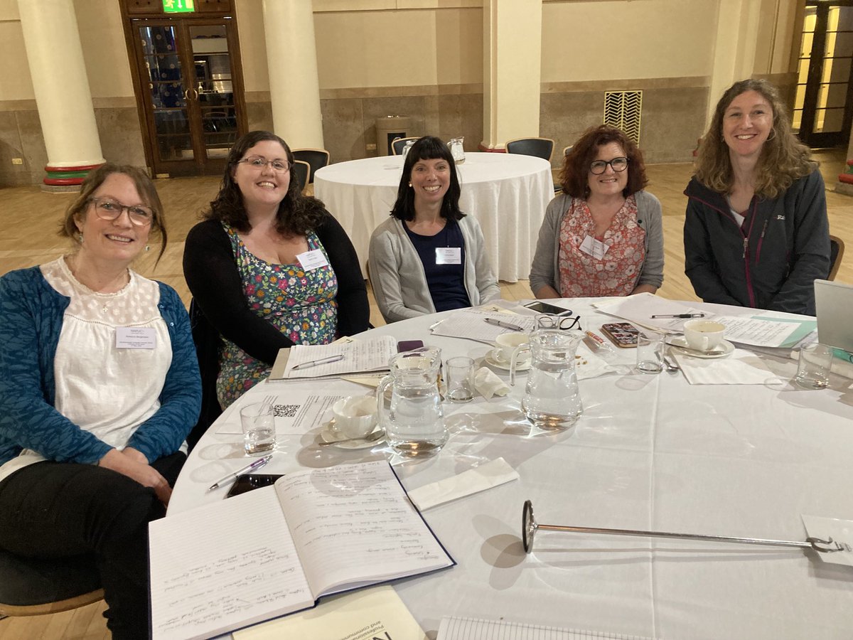 ⁦<a href="/NAPLIC/">NAPLIC</a>⁩ conference in Sheffield. A great day and made even better sitting with Sheffield #SLTS - Rose Brooks from ⁦<a href="/HCS_Sheffield/">Human Communication Sciences | Sheffield</a>⁩ talking next about her PhD - vocab intervention