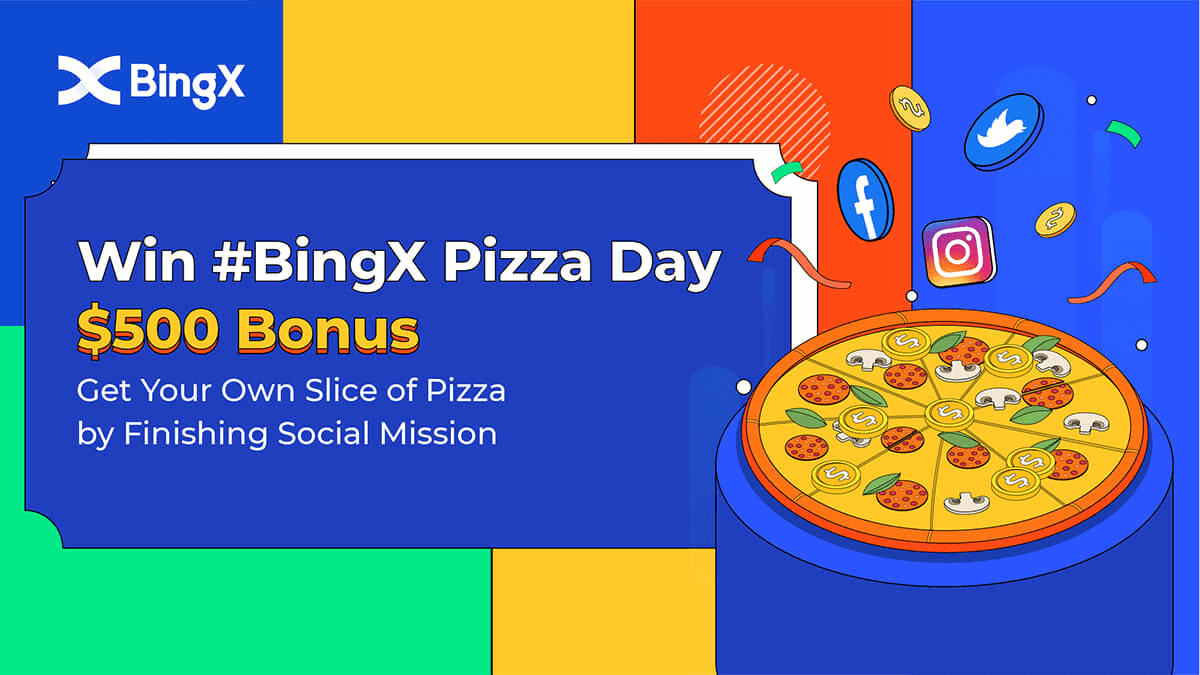 #BingX Pizza Day🍕
🍕Let's get together and celebrate Pizza Day!

💰Register&amp;Follow BingX to Win a $500 Bonus for 10:
✅ FOLLOW <a href="/BingXOfficial/">BingX</a>+TAG 2 friends on Twitter
✅ Join BingX official Telegram:t.me/BingXOfficial
✅ Fill in the form here:forms.gle/cSYWUYKDKDawmV…