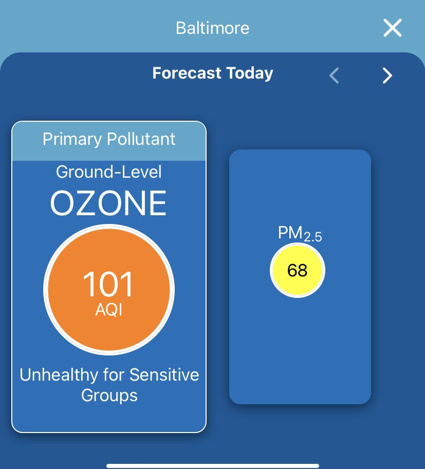 MD Environment on Twitter "There is a code orange air quality alert today. https//t.co