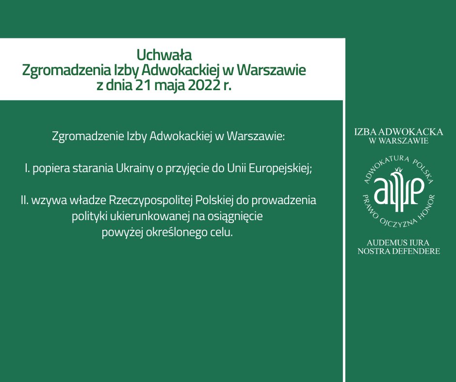 Izba Adwokacka w Warszawie (@ora_warszawa) on Twitter photo 