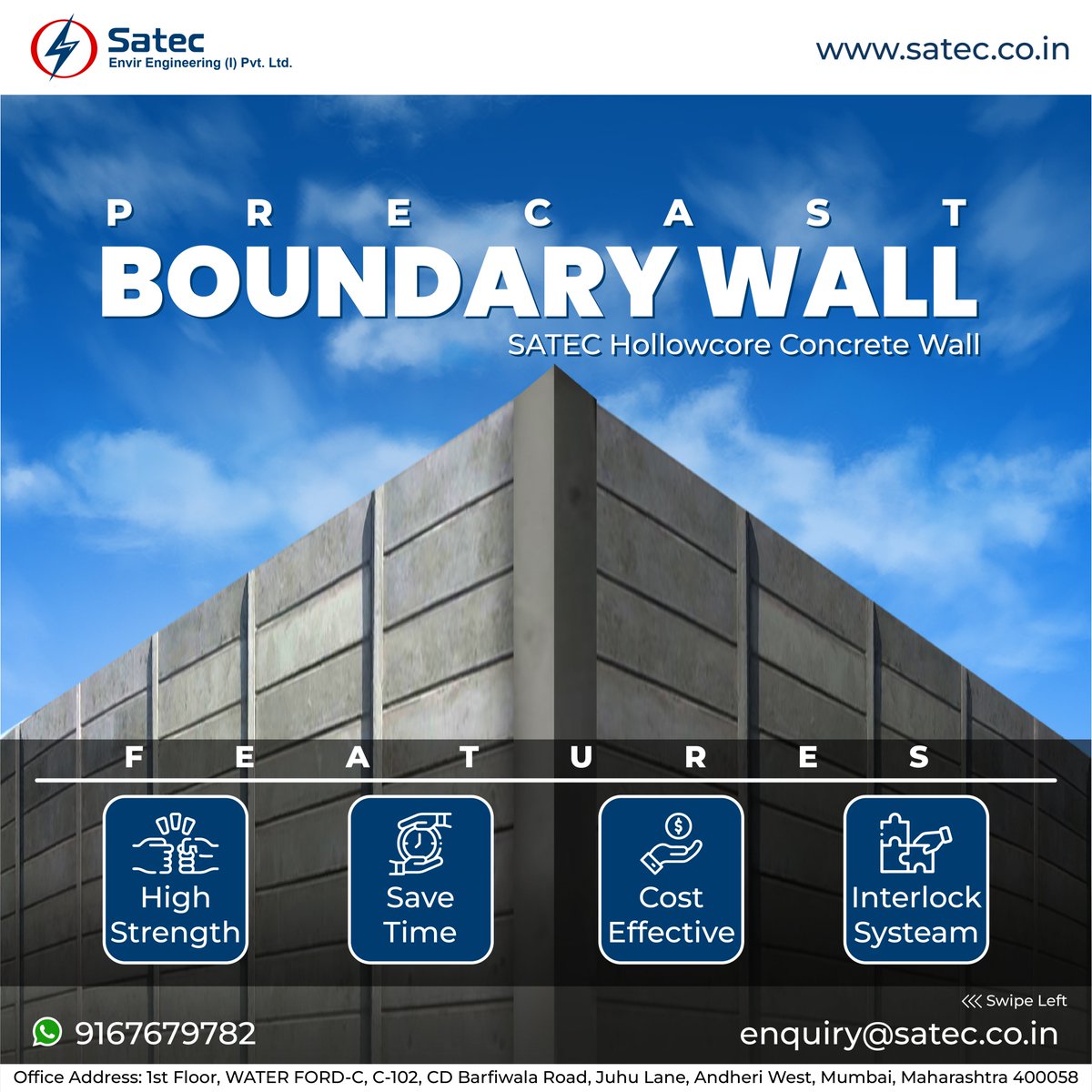 SatecEnvirEngg's tweet image. Hollowcore Concrete Boundary Wall!!

#Satec #SatecEnvirEngineeringPvtLtd #PrecastConcretePanelWall, #PrecastCompoundWall, #PrecastConcretePanelWall, #PrefabricatedBoundaryWall #PrefabBoundaryWall #PrecastBoundaryWall  #Hollowcore #ConcreteBoundaryWall
