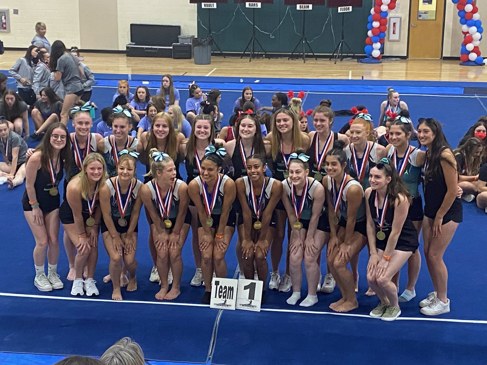 FHS' Rudolph, Brown, and Woelfel help MA take 1st place at Senior Gymnastics Nationals