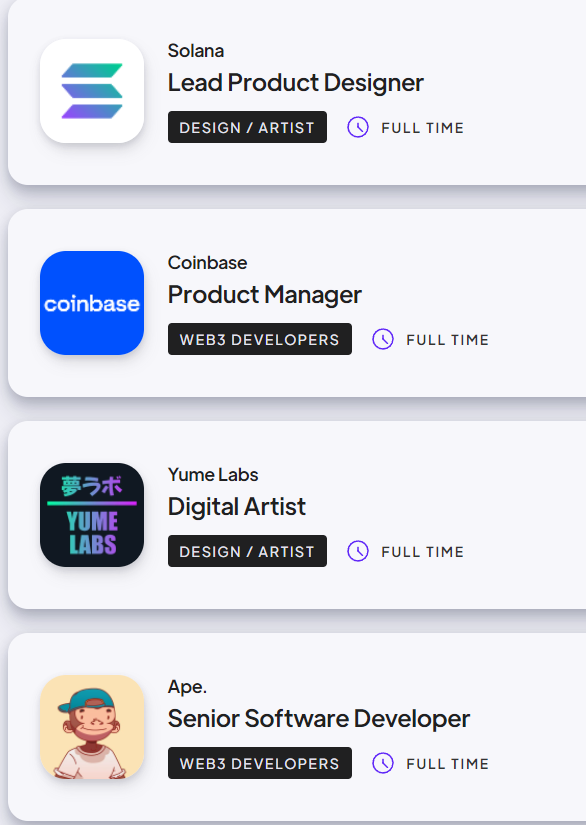 Ducks_DAO's tweet photo. YGMI Web3 Jobs by Kichen x Ducks

Features:
- Web 3 Jobs: Post a job or find a new Web3 Job.
- Real time Web3 jobs database.
- Proposals: Collaborate anonymously with artists and devs.
- #Solanapay integration.

Revenue share with Ducks NFT holders.
Soon 👀
 #NFT #SOL #SolanaNFT https://t.co/sjqbXwLJWZ
