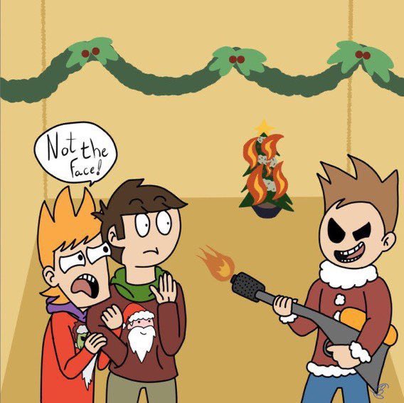 Daily Eddmatt on X: On 9/7/19 the official Eddsworld account posted a  drawing which shows Tom hitting Matt against the roof with his beard  unbothered, and Edd looking at Matt concerned, which