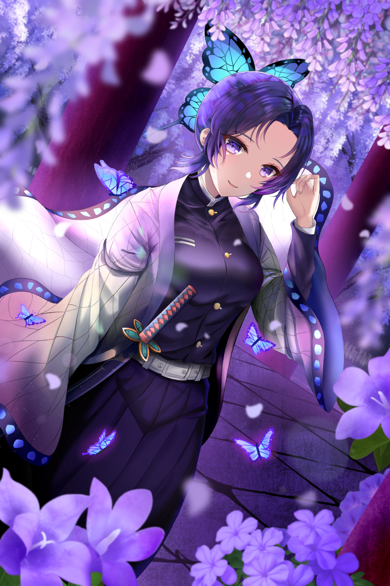 柳生 胡蝶しのぶ 鬼滅の刃 胡蝶しのぶ 藤の花 藤 花 T Co Luwrbybuan T Co Ctxomu4xpr Twitter