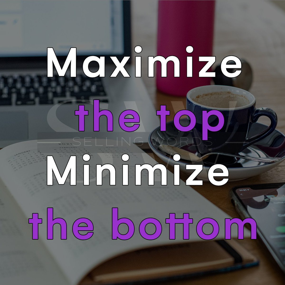 sell_words's tweet photo. On the #value ladder, there will always be a ceiling and a floor. That's why you should always seek ways to minimize the risk and maximize the benefits https://t.co/s9Lm6i3GWV