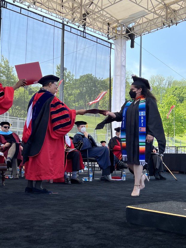 RPIEng's tweet image. Awarding of bachelor degrees at #RPI2022 Commencement