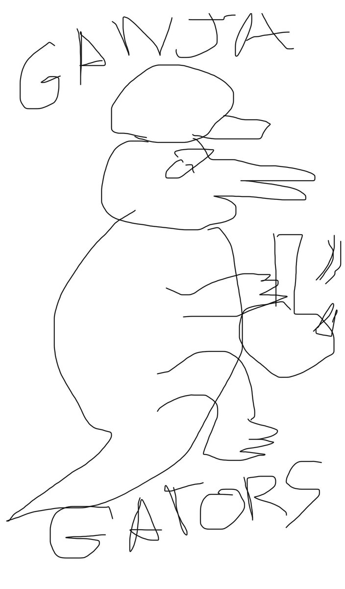 ChazdBanger's tweet photo. @GanjaGatorsNFT #ganjagator #shitart #gibwl https://t.co/w1nAwcV9j4