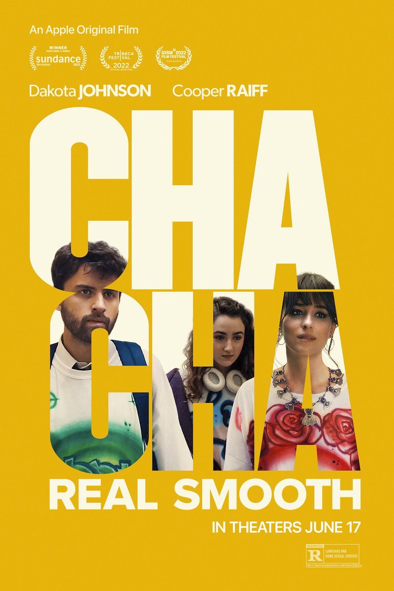 Başrollerini Dakota Johnson ve Cooper Raiff'in paylaştığı Cha Cha Real Smooth filminden yeni bir afiş yayımlandı.