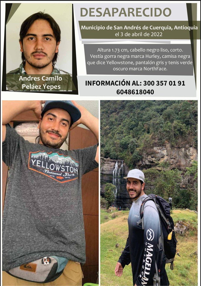 DondeEstaCamilo's tweet photo. Son 49 días de muerte en vida 🕯️

Seguimos exigiendo respuestas. Queremos a Camilo. #DondeEstaCamilo es la cuestión.

¡Que se redoblen esfuerzos, que la búsqueda no se detenga!
@FiscaliaCol @PoliciaColombia @COL_EJERCITO @GobAntioquia @AlcaldiaSAC 

¡Buscarte hasta encontrarte! https://t.co/uLu0zU1neV
