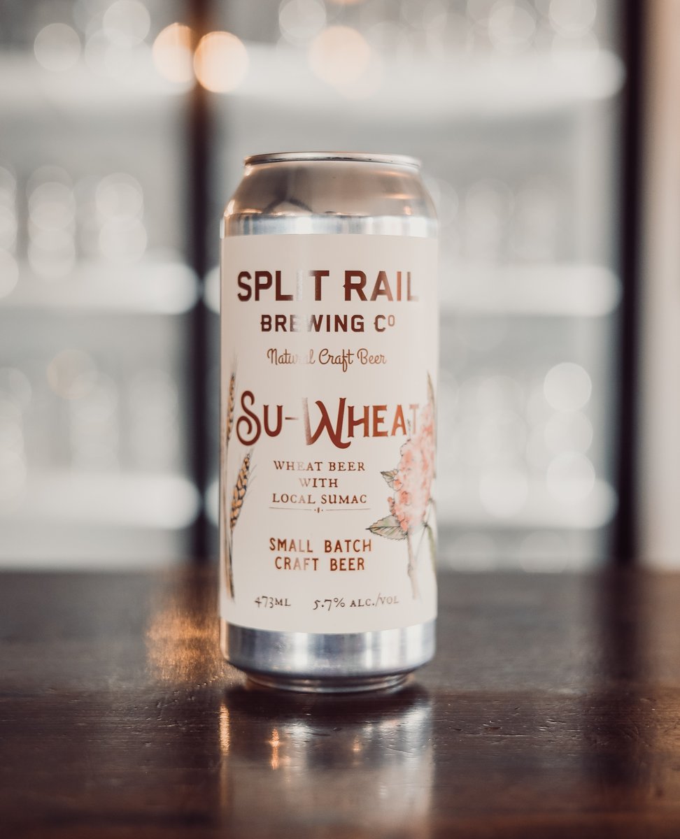 SplitRailBrew's tweet photo. AVAILABLE TODAY!!

Su-Wheat 🌾 our wheat and sumac small batch brew!

👉This is a true limited edition batch - less than 1000 cans!

It's also available on tap, but will move quickly, especially with these beautiful patio days! 🌞

Swing by soon!

OPEN TODAY 11am-7pm https://t.co/9NfVmivptJ