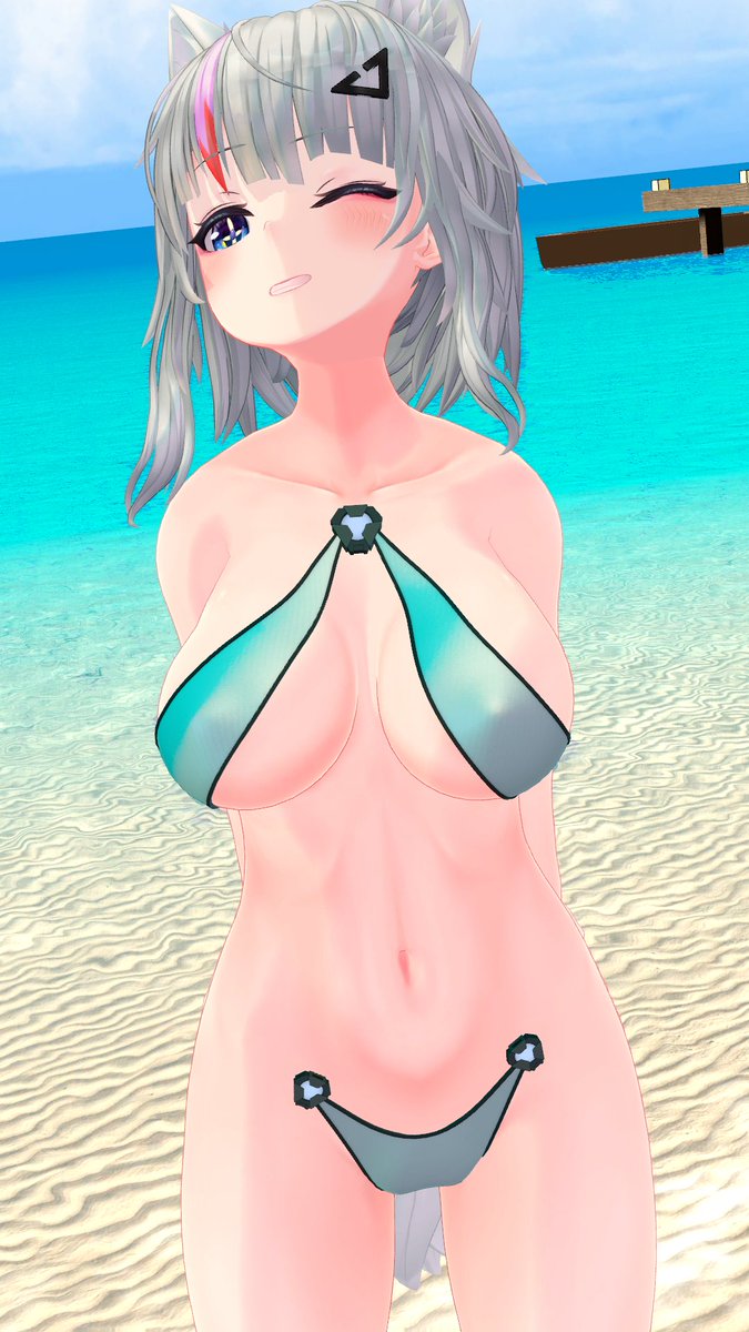 Silenceさんと初めてお会いできた～!(*`ω`*)
てんさん可愛い!みんなで包囲してた...!
どろしーさんの水着～! 