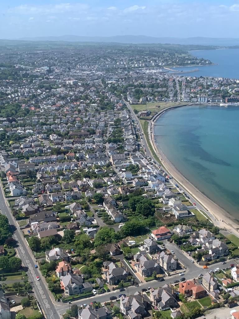 AirAmbulanceNI's tweet photo. Some views from the crew of Bangor, newly crowned city status! https://t.co/MrOdWkQ1Ty