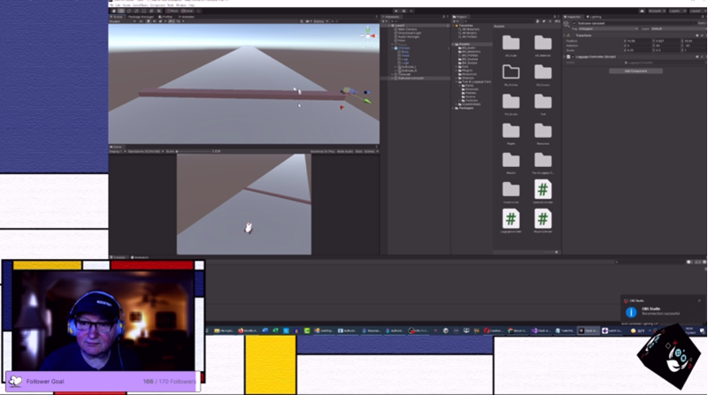 Bitgamey's tweet image. Thanks to all that joined my unscheduled weekend stream working on Check-in Chicken for #sideprojectsaturday including @SciAnts_Media &amp;amp; @IrishJohnGames. We were raided by @matissetec and raided out to @CodeRadGames See you on Monday! #gamedev #madewithunity