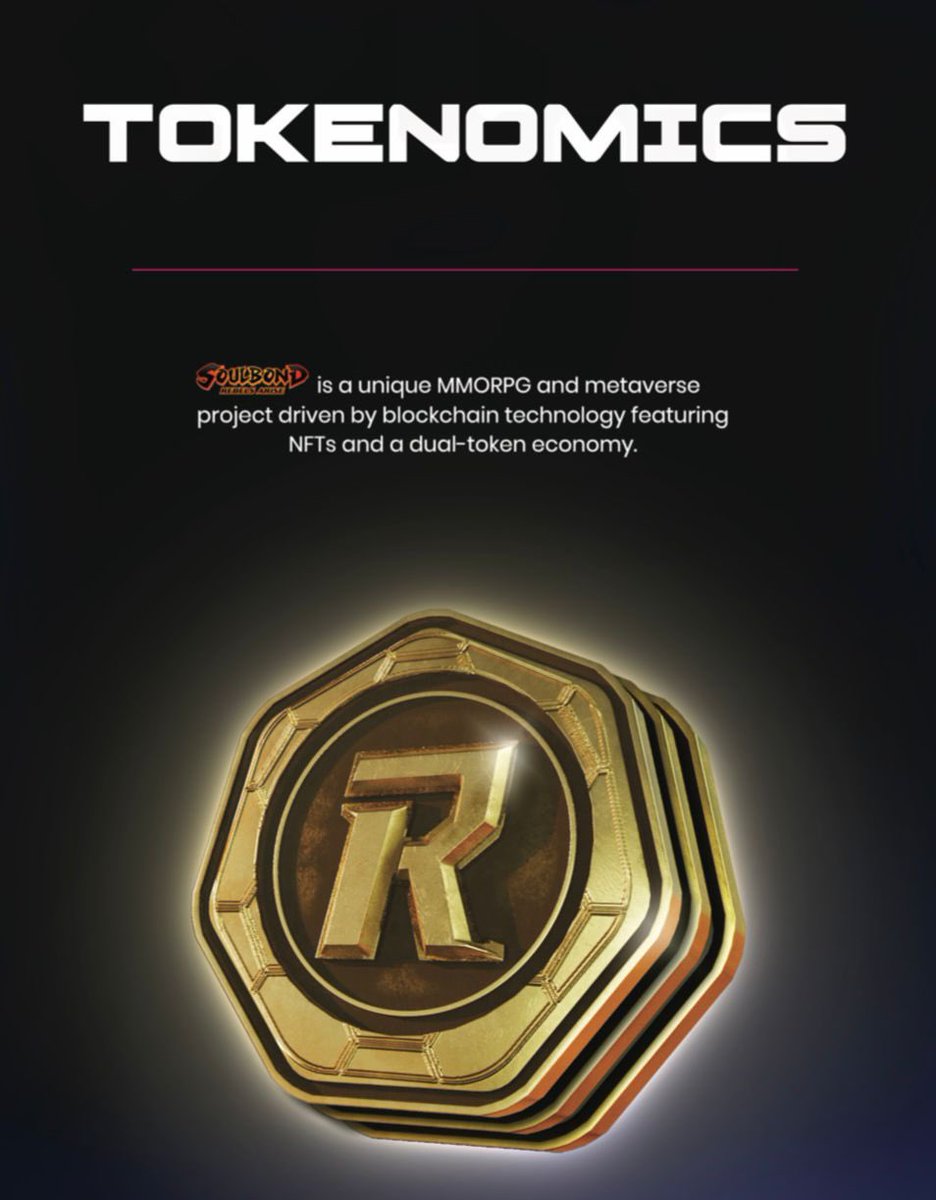 Soulbondrebels's tweet photo. Soulbond Tokenomics Launch! 

A dual-token system at the heart of our project, each token has its role, functions &amp; utility. 

The team are proud of its strong fundamentals and sustainability! 

Full detail at:
https://t.co/9hQbQOIIor

#Tokenomics #NFTs https://t.co/tdKm0T0ymL