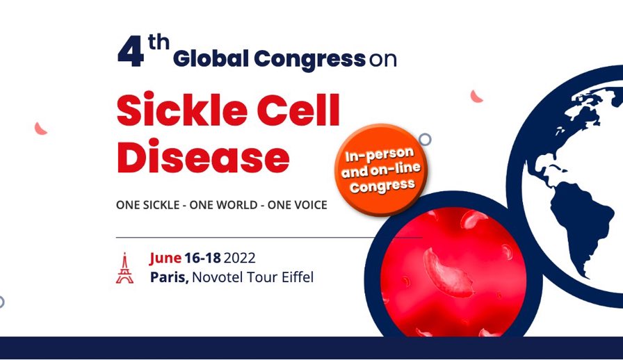 It’s &lt; 4 wks to the 4th Global Congress on SCD. Clinicians, researchers, patients, advocates, policymakers, industry reps etc. will gather in Paris for engaging discourse on advancing care, education &amp; research in SCD globally, particularly in LMICs. <a href="/GlobalSCDN/">Global Sickle Cell Disease Network</a>  <a href="/ASH_hematology/">ASH</a>