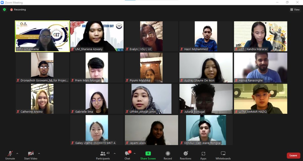 g17global's tweet photo. The G17 Coordinators Global Briefing session was held successfully today!🌏

Thank you to the participants who joined in.😊

A word of thanks to the former coordinators of @G17SriLanka🇱🇰 for their guidance and support!👏🏻

#G17Global #Road2Rights #Act4SDGs #SDGs https://t.co/MyoeJmHTvX