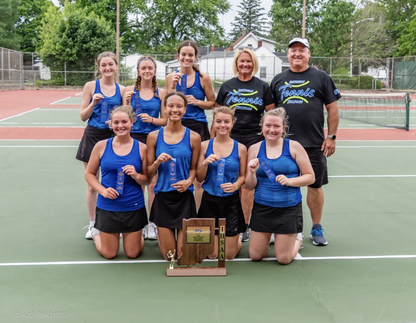 Sectional Champions!  Congrats Girls Tennis 8th in school history!!