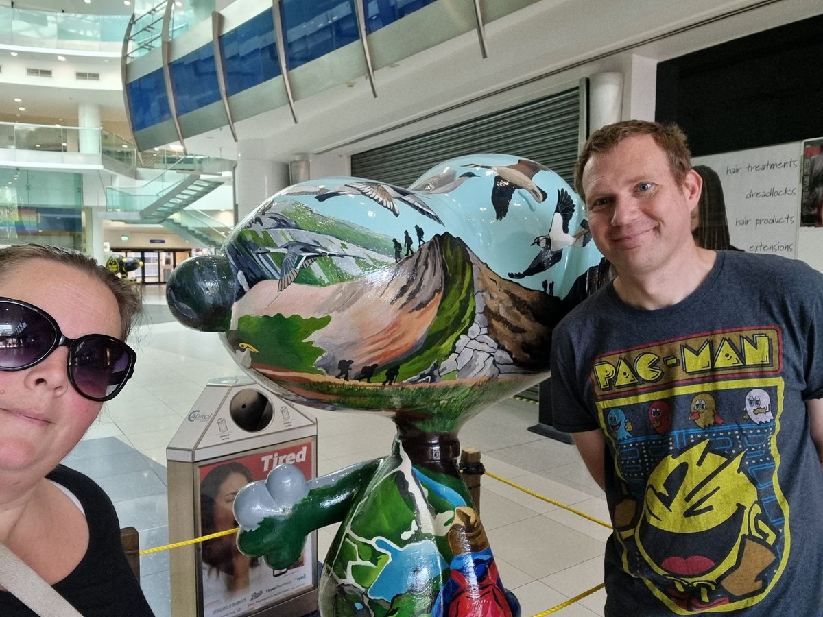TerriBooker's tweet photo. We did it! We finished the #adogstrail with #Snoopy 115 sculptures all found and enjoyed! Thanks @DogsTrust for the adventures. https://t.co/26Sudf5yyO