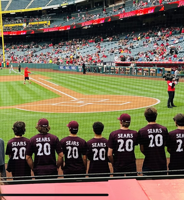 LbhsB's tweet photo. WHAT A NIGHT! Thank you @Angels for honoring Coach Sears! #RIPCoachSears #TrustTheProcess https://t.co/EXbTI5YVN1