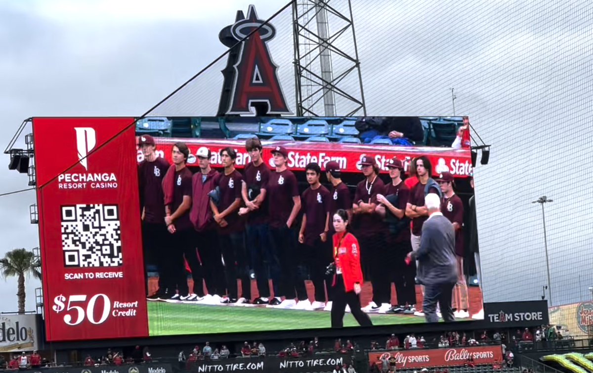 LbhsB's tweet photo. WHAT A NIGHT! Thank you @Angels for honoring Coach Sears! #RIPCoachSears #TrustTheProcess https://t.co/EXbTI5YVN1