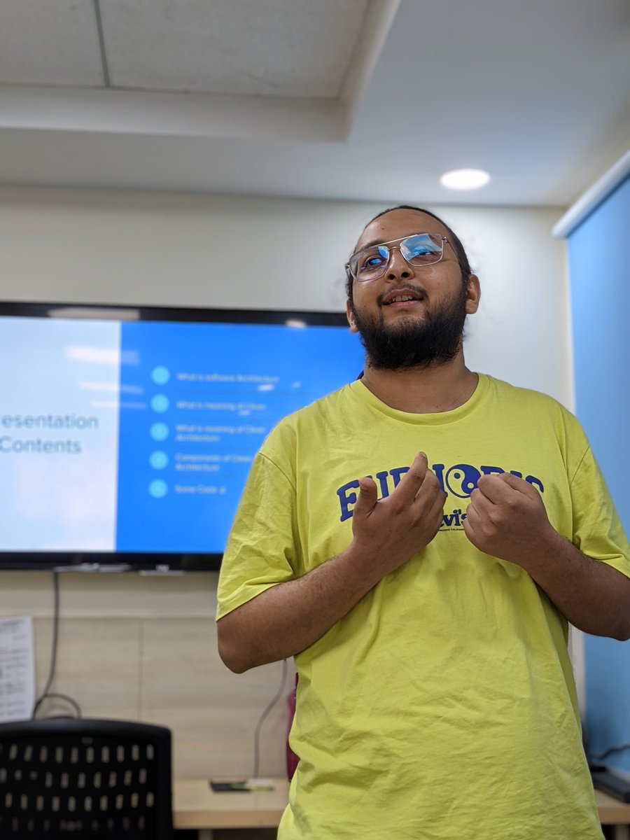 PyData Delhi (@pydatadelhi) on Twitter photo Bibek Joshi from <a href="/Srijan/">Srijan | A Material+ Company</a> talking about, ‘Adopting clean architectures for your project.’
#cleancode #bestpractices #datascience Bibek Joshi from <a href="/Srijan/">Srijan | A Material+ Company</a> talking about, ‘Adopting clean architectures for your project.’
#cleancode #bestpractices #datascience