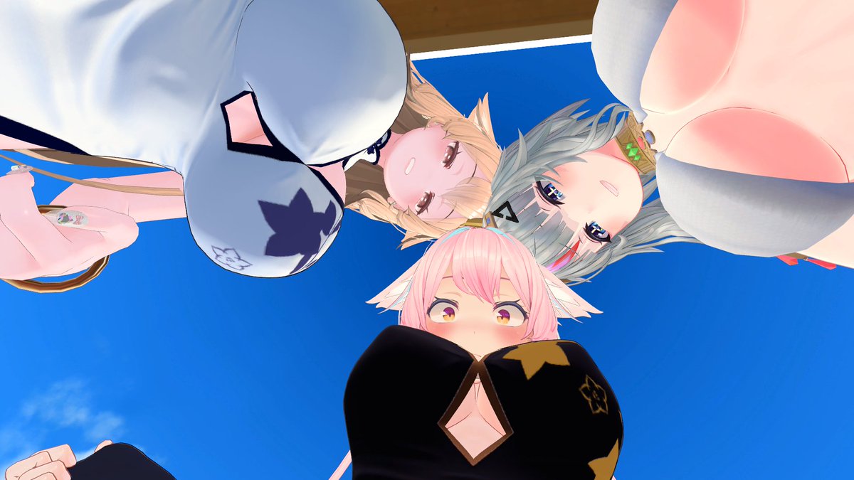 下から見るみんなのおむね(*`ω`*) 