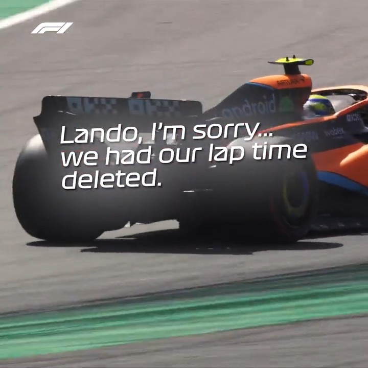 Formula 1 On Twitter Frustration For McLaren As Lando Norris s Lap Time Gets Deleted At The 