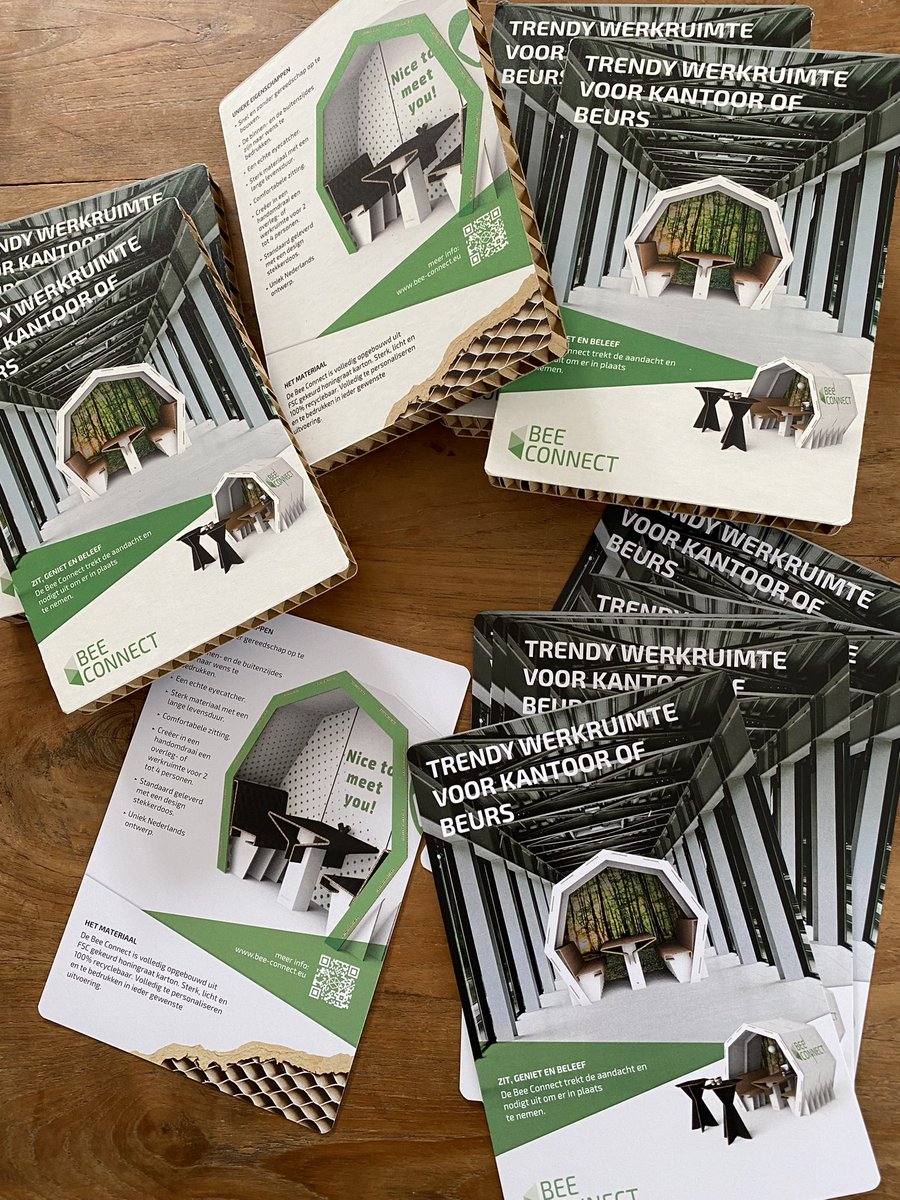 CoverArtPrints's tweet photo. Op zoek naar meer informatie over de Bee Connect of graag een sample? 

Laat uw gegevens achter op de contactpagina van https://t.co/pJzxoTzqSc of stuur ons een mailtje!

#karton #circulair  #kantoor  #beurs #dutchdesign #officedesign #events https://t.co/Y7S3hqFhVe
