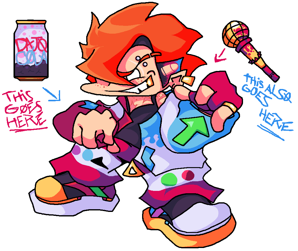 FNFInMiami's tweet photo. So yeah it's been a while since I posted smth, so here's official Darnell and Adam's (Pico) desings!
(sorry for doing stuff too slowly, I'm the only designer-)

#FNF #fnfmod #remix #side 
@FNFNewsAnnounc1 @FNFModNews https://t.co/b8A07PAcFS