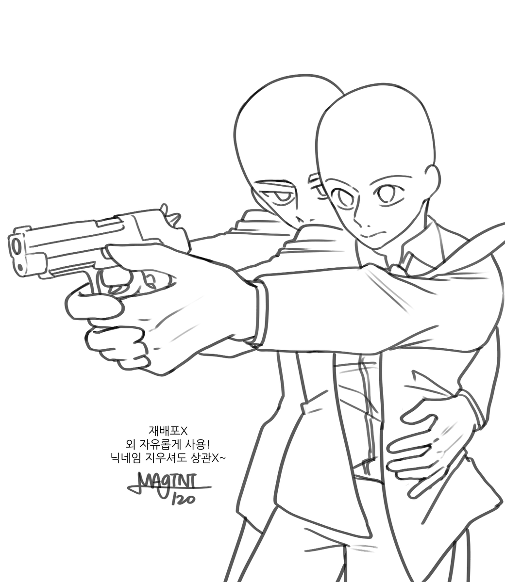 magini_120's tweet photo. 🔫탕탕탕!🔫
총 쏘는 2인 트레틀~
애인/친구/혐관 암튼 둘이 함께 총을 쏴보아요 (빵야~

재배포 외 자유! 닉네임 지우셔도 상관없습니다
#이메레스 #트레틀 #트레이싱틀 https://t.co/2bjVKRnt1U