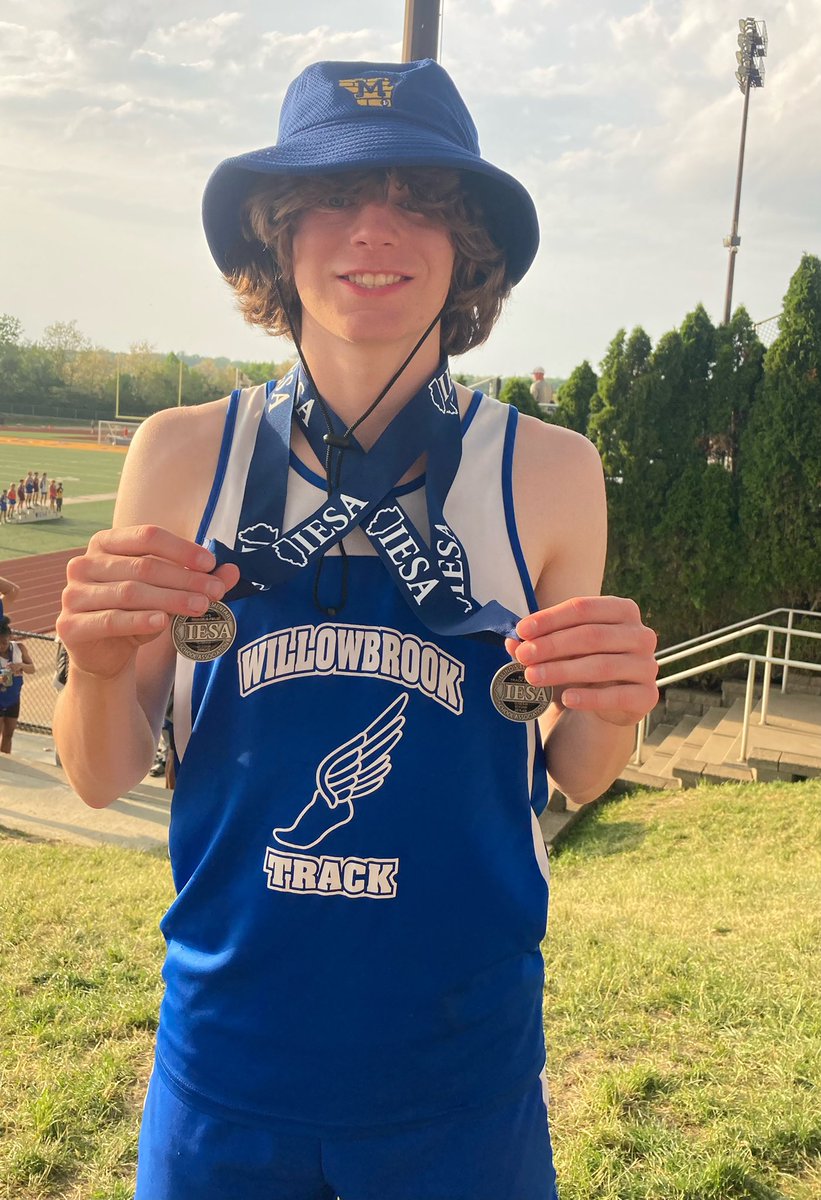 kbrady50's tweet photo. Younger brother Gavin placed 2nd in 3A 8th Grade boys 100M and 400M at the IESA State Track meet this weekend. @hononegah Track and Field is getting a dog next year. https://t.co/KDh4BEEreN