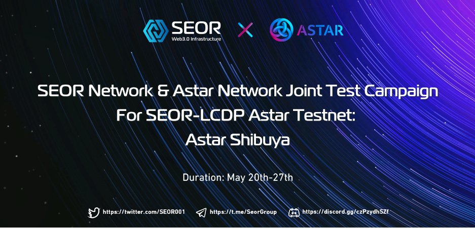 chanoooootplay's tweet photo. 🦭I have participated in SEOR &amp; Astar Joint Test Campaign for SEOR-LCDP Astar-Shibuya Testnet

⬇️Come join in us to get the OAT reward

🔗Link: https://t.co/dVSfN2iUj4

🟦@SEOR001 @AstarNetwork

🟦#SEOR #AstarNetwork $ASTR #Web3 https://t.co/HIw4Oq69X3