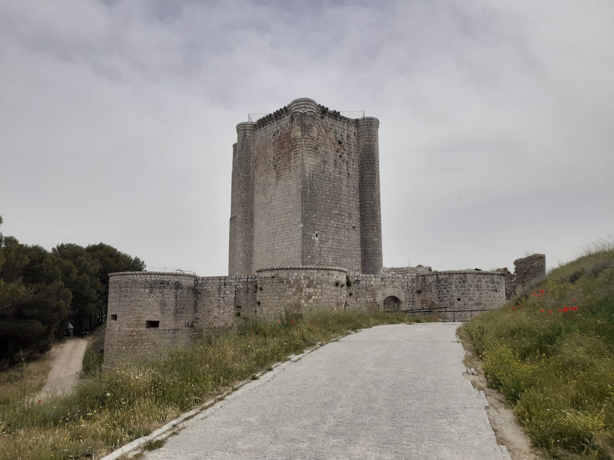 oscarranlo's tweet photo. Castillo (s.XIV-XV) de Íscar #Valladolid en la línea de defensa de los territorios del sur del Duero. Se asienta sobre un páramo que protege la vertiente Norte de la Villa de Íscar, en un auténtico balcón de las tierras de pinares segovianas https://t.co/b1CnkXTPS1