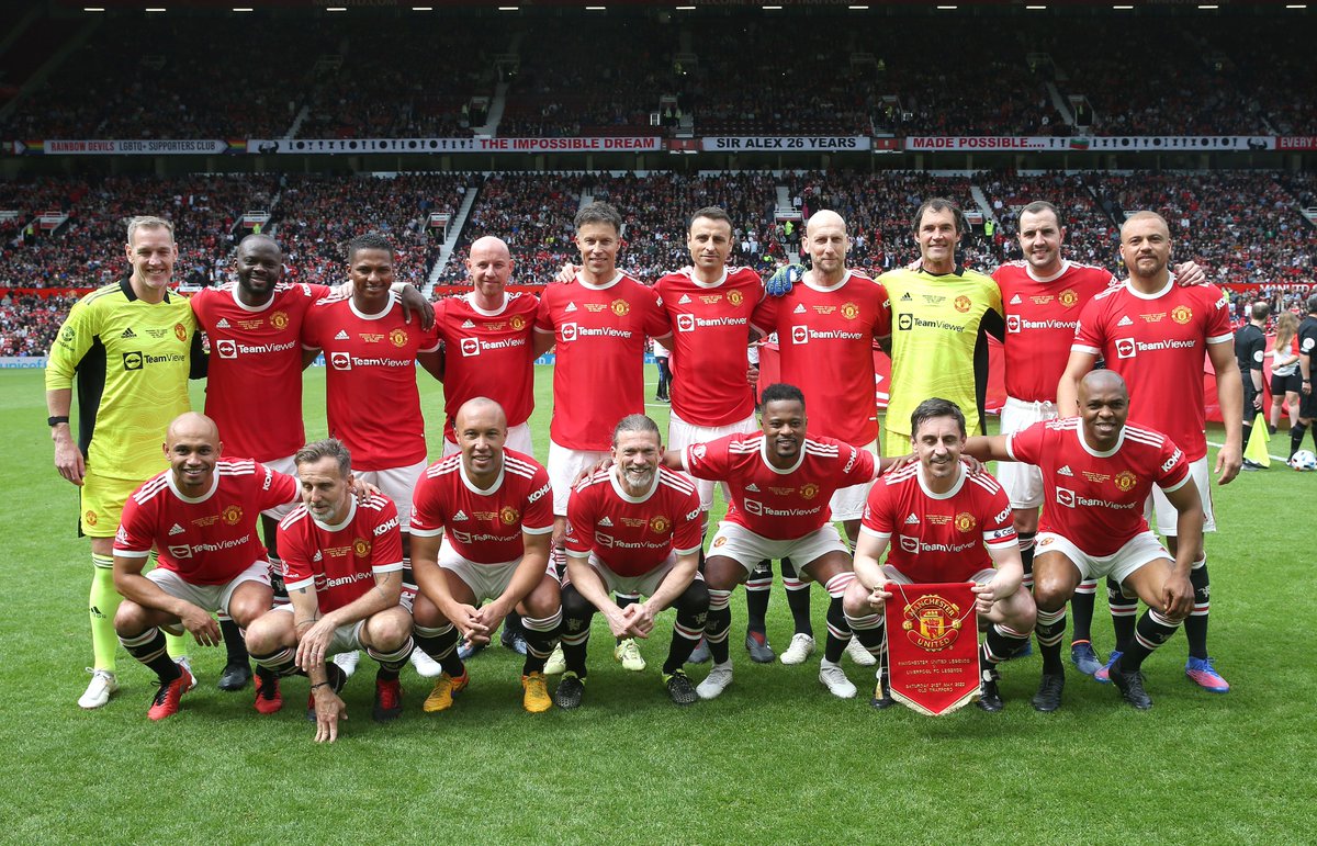 MU_Foundation's tweet photo. 🗣️ Seeing the fans turn out here today in such numbers shows just how important the Foundation is to the club and its supporters." - @JohnShielsMU 

Today, our #LegendsOfTheNorth match raised over £1.3 million. Thank you for your incredible support ❤️

📲 https://t.co/iWfT1BF95M https://t.co/BmOcOzJKTr