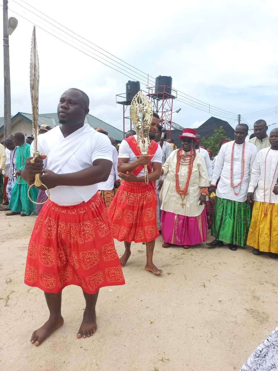 warrikingdom_'s tweet photo. Celebration of the Ologbotsere/ Uwangue Anniversary Day, 2022 at Jakpa Community. 

Jakpa community is an Itsekiri community located in Warri North Local Government 

#weareitsekiri
#warrikingdom https://t.co/oMHbmpufAc